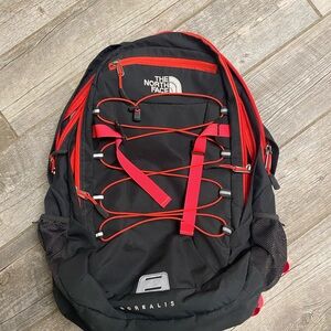 The North Face Borealis grey and pinkish Backpack